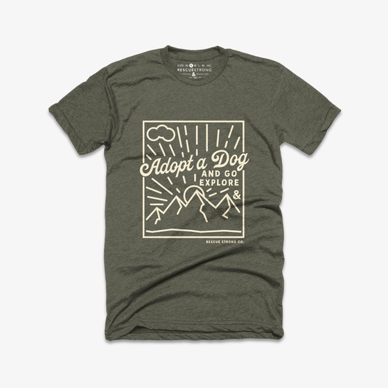 Adopt a dog t shirt clearance