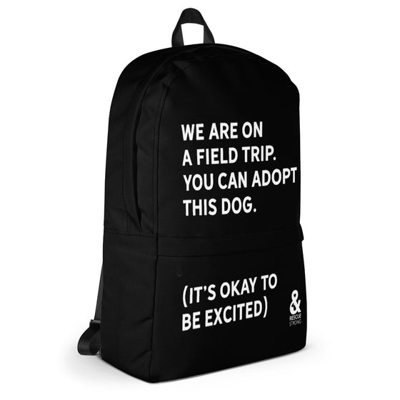 Bold Field Trip Backpack (Black) | Rescue Strong