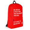 Bold Field Trip Backpack (Red) | Rescue Strong