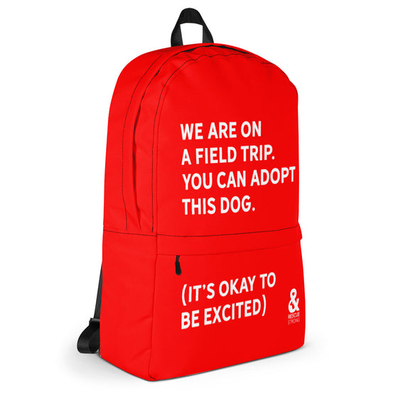 Bold Field Trip Backpack (Red) | Rescue Strong