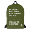 Bold Field Trip Backpack (Army Green) | Rescue Strong