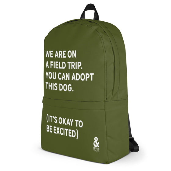 Bold Field Trip Backpack (Army Green) | Rescue Strong