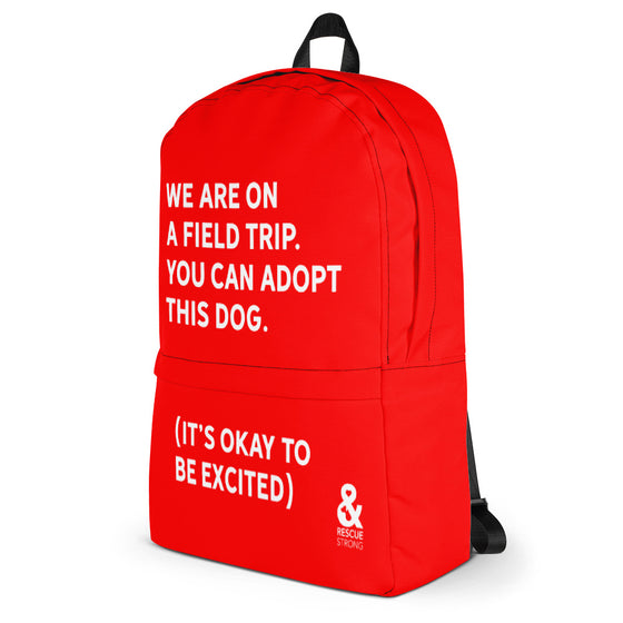 Bold Field Trip Backpack (Red) | Rescue Strong