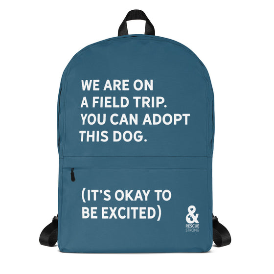 Bold Field Trip Backpack (Blue) | Rescue Strong