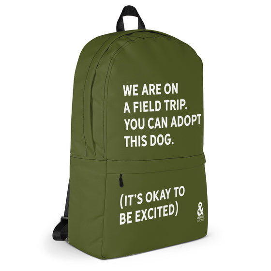 Bold Field Trip Backpack (Army Green) | Rescue Strong